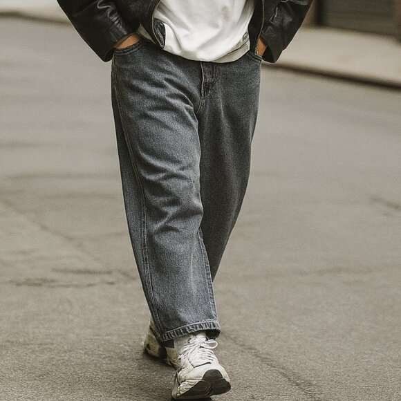 Vintage Marithe Francois Girbaud 90s Gray Jeans Knife Pocket Y2K Grunge 42x27 - Picture 1 of 11